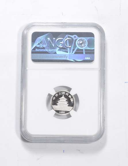 PF69 UCAM 1990 China Panda 10 Yuan 1/10 Oz. Platinum Coin - Graded NGC