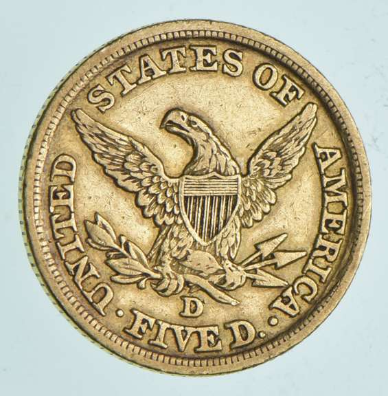 1845-D $5.00 Liberty Head Gold Half Eagle