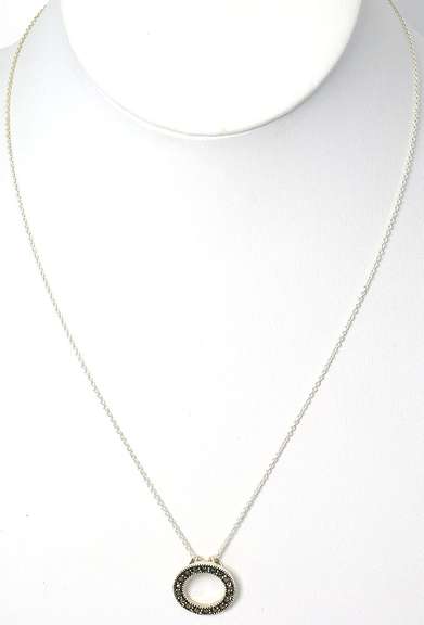 Sterling Silver Marcasite Necklace