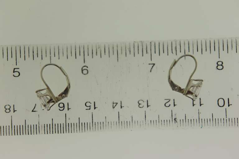 Sterling Silver Tear Drop Crystal Earrings