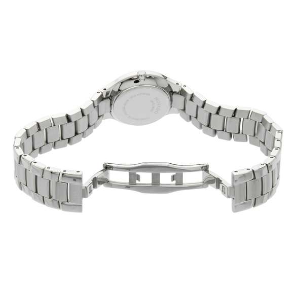 Movado Serio Black Dial Stainless Steel Ladies Watch