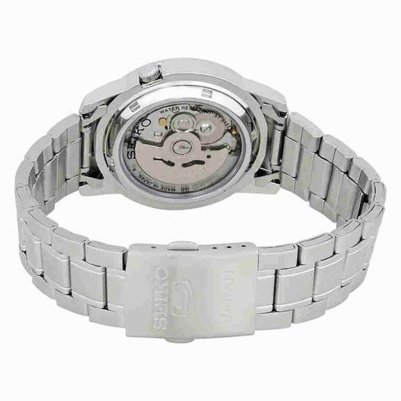 Seiko Automatic White Dial Stainless Steel Men's Watch
