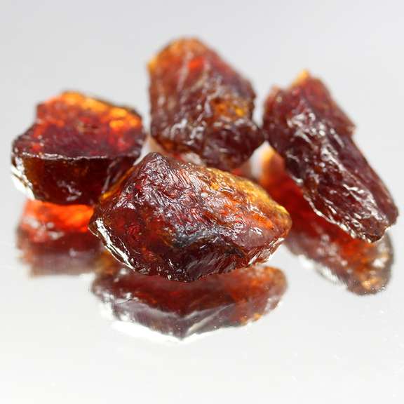 Gorgeous 35.80ct uncut Garnet set
