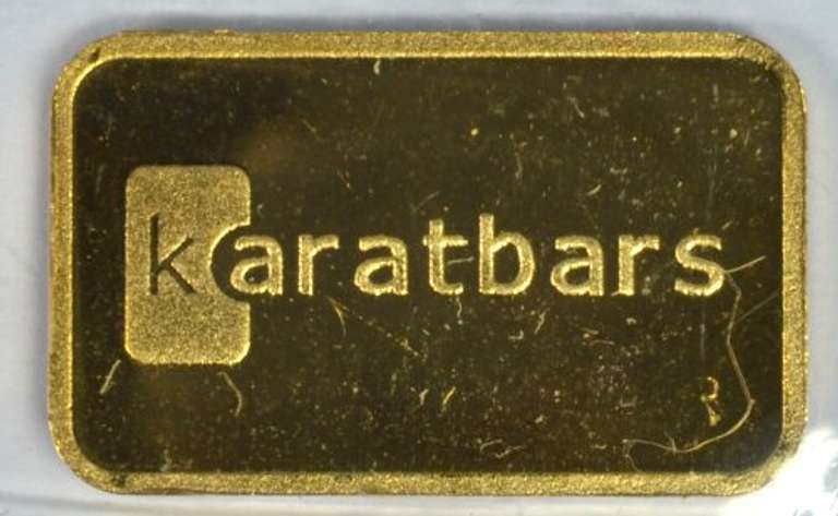 Special pure .9999 fine gold 2.5 grams Nadir gold bar