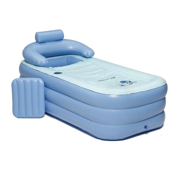 160x84x64cm Portable Folding Bathtub Inflatable