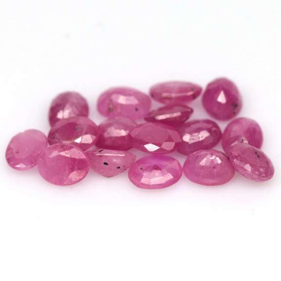 Simply gorgeous 6.23ct pink Burmese Ruby set
