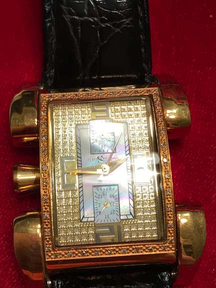 MEN’S TECHNO SWISS DIAMOND WATCH