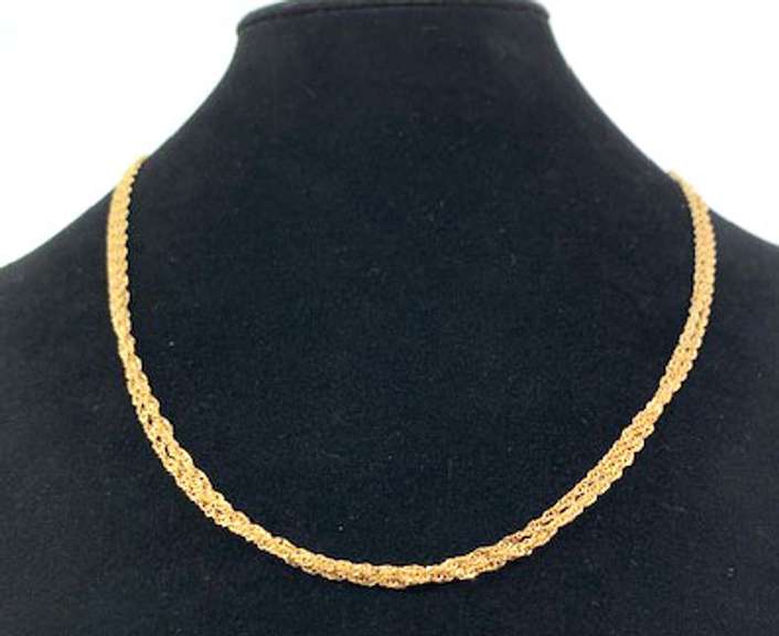 Triple Strand 14kt Necklace
