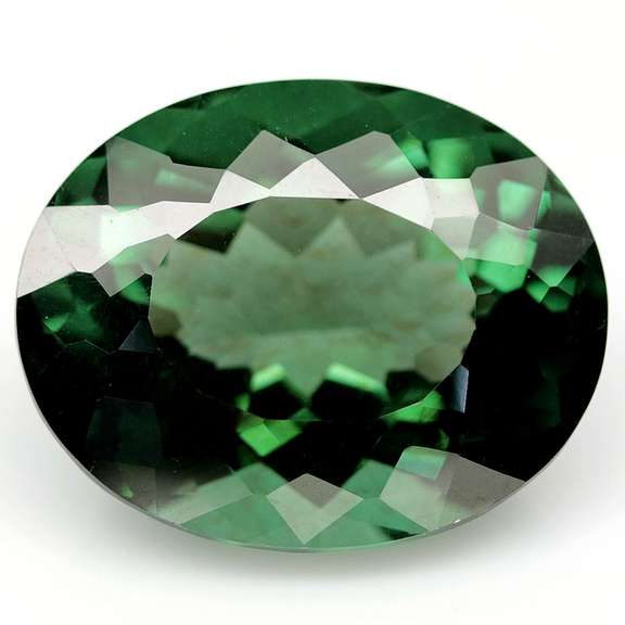 Ravishing 32.86ct tourmaline green Hydrothermal Amethyst
