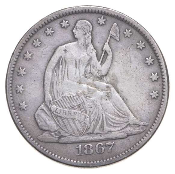 1867-S Seated Liberty Half Dollar