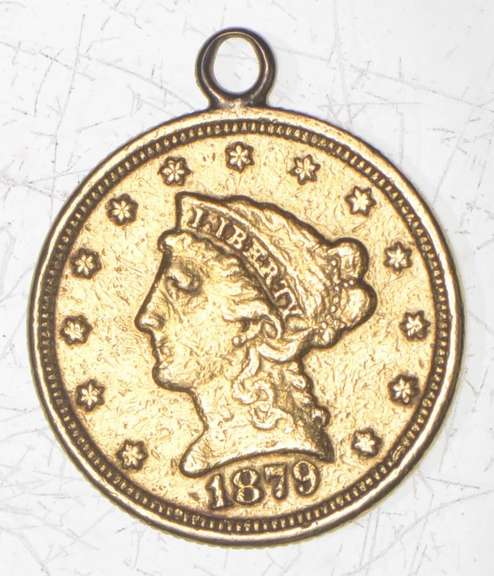 1879 $2.50 Liberty Head Gold Quarter Eagle - Love Token