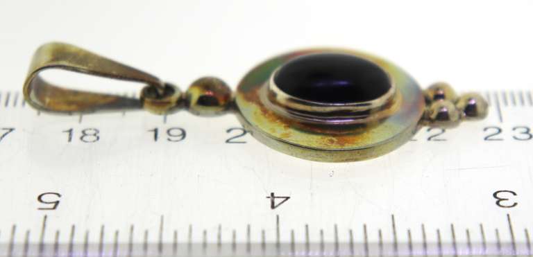 Sterling Silver Black Onyx Pendant