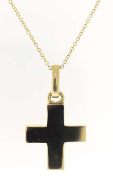 Stunning 18kt Tiny Treasure Cross Necklace