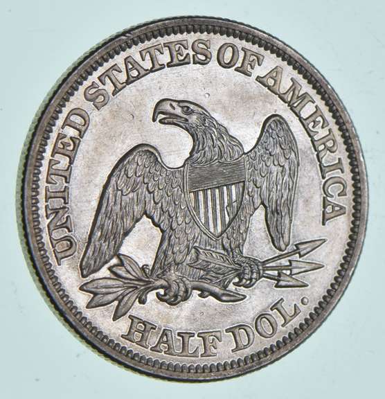 1857 Seated Liberty Half Dollar - Planchet Flaw