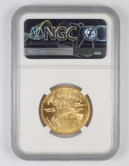 MS69 1986 $25 American Gold Eagle - 1/2 Oz Fine Gold - Graded NGC