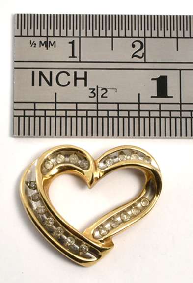 Floating Diamond Heart Pendant
