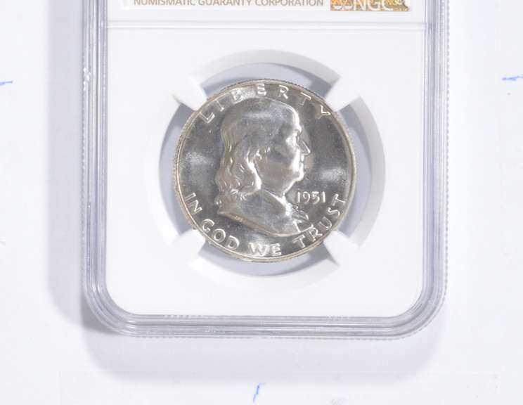 PF67 1951 Franklin Half Dollar - Graded NGC