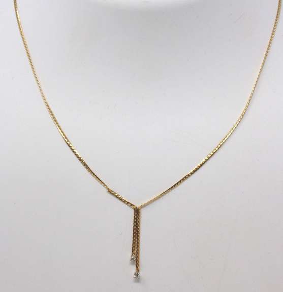 Favorite Bolo Style Necklace w Diamond Ends