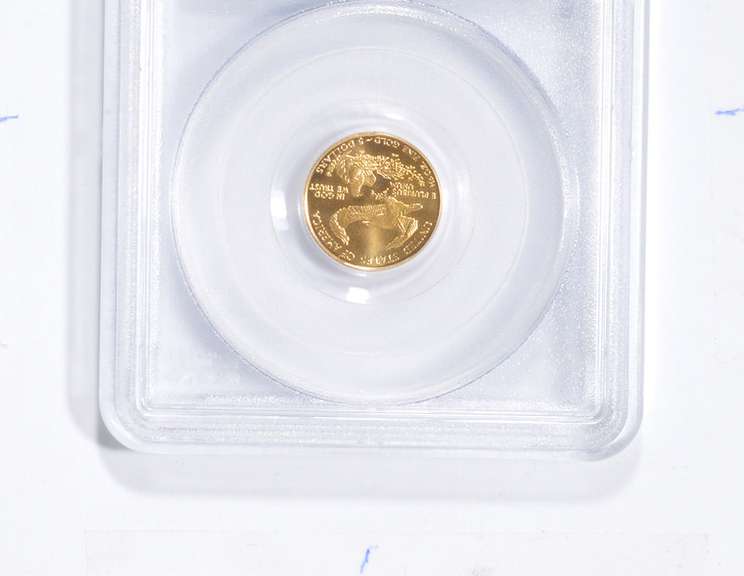MS69 1999-W $5 American Gold Eagle - 1/10 Oz Fine Gold - Error - PCGS