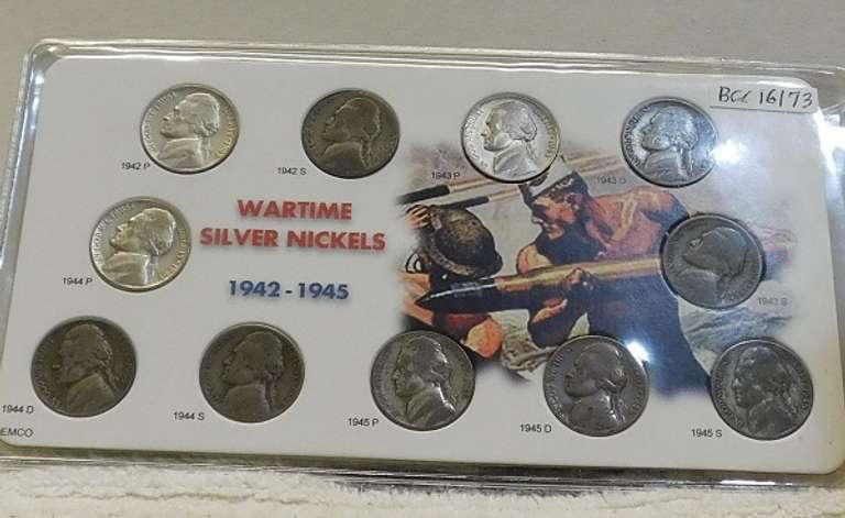 1942-45 Silver War Nickel Set - circ