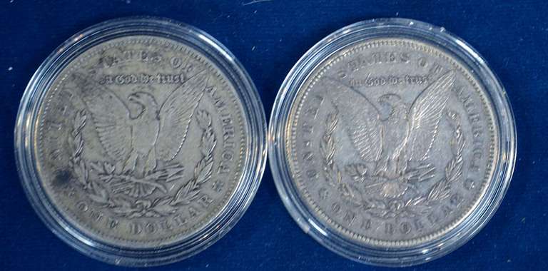Lot Of 2 Circulated Morgan Dollars