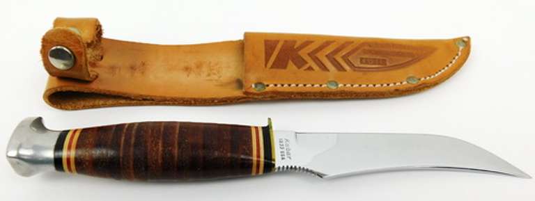 Kabar Skinning Knife with Leather Sheath