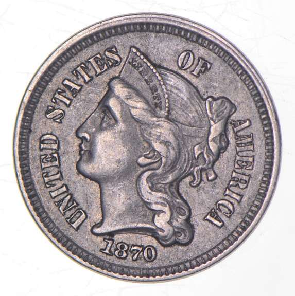 1870 Nickel Three-Cent Piece