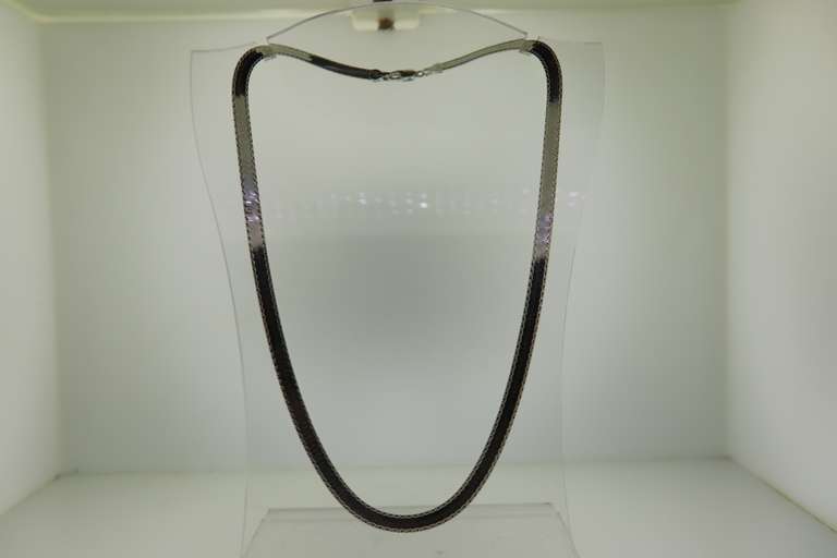 Sterling Silver Italian Flat Chain