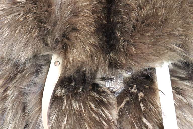 Moncler Fox Fur Shoulder Bag