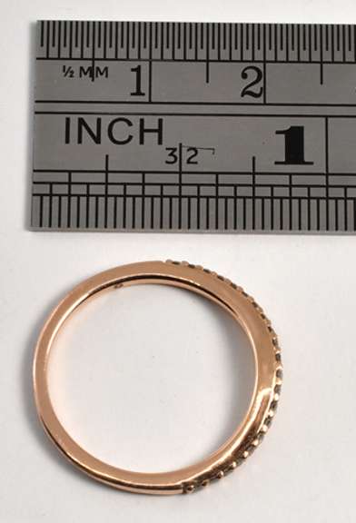 Rose Gold Diamond Band