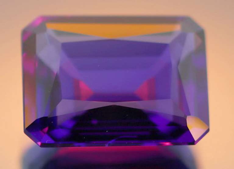 Super rich 29.07ct top violet hue created Amethyst