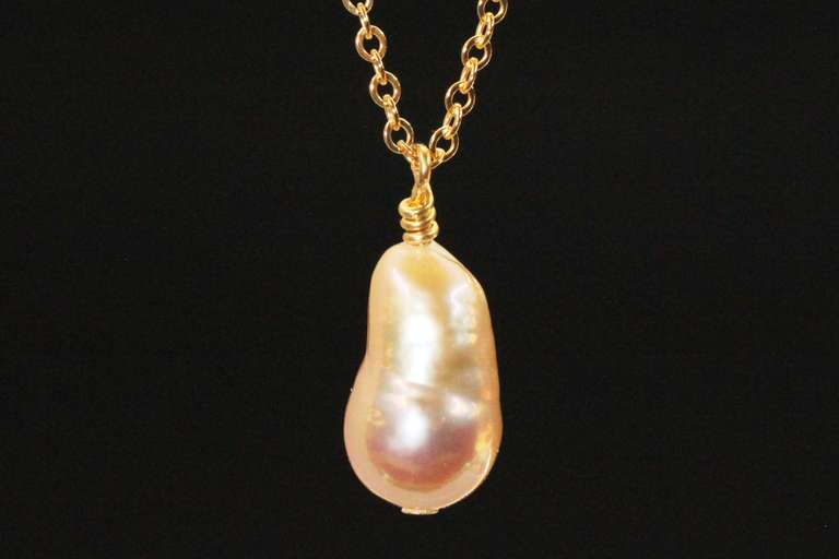 Perfect Pink Pearl Necklacce