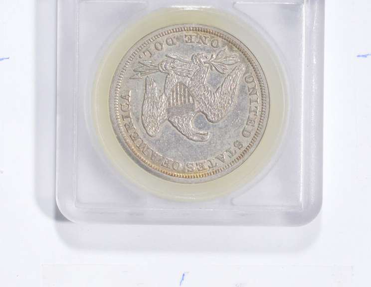 1847 Seated Liberty Dollar - Slabbed