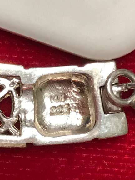 14K GOLD AND SILVER NECKLACE