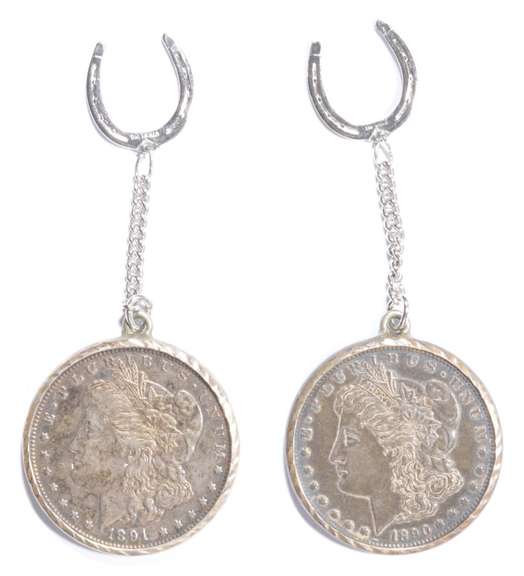 2 1890-CC & 1891-CC Morgan Silver Dollar Nataqua Pow-Wow 1959 Reno, NV