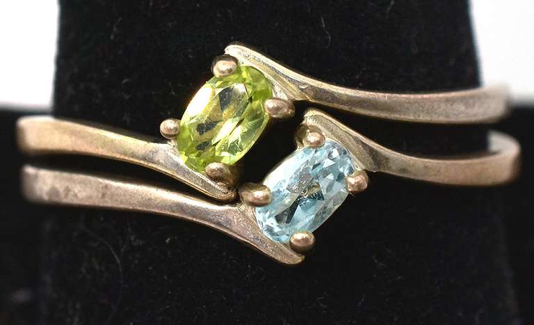 Pair of Cute Stacker Rings in Sterling Silver