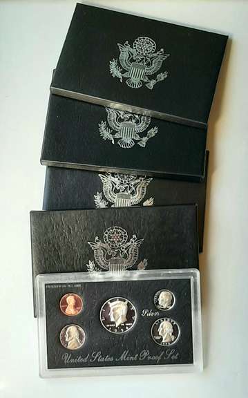 1993 S 1994 S 1996 S 1998 S US Silver Proof Sets