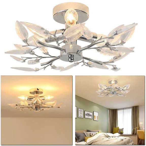 Acrylic Leaf Arms Ceiling Light LED