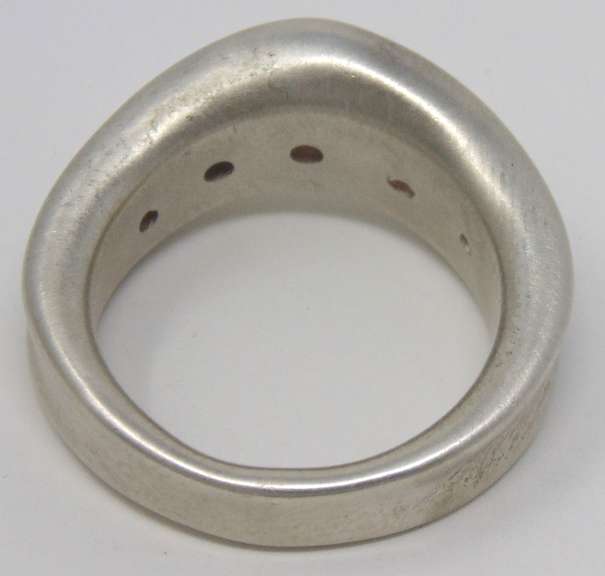 Robert Lee Morris Rolled Edge Flush Diamond Ring