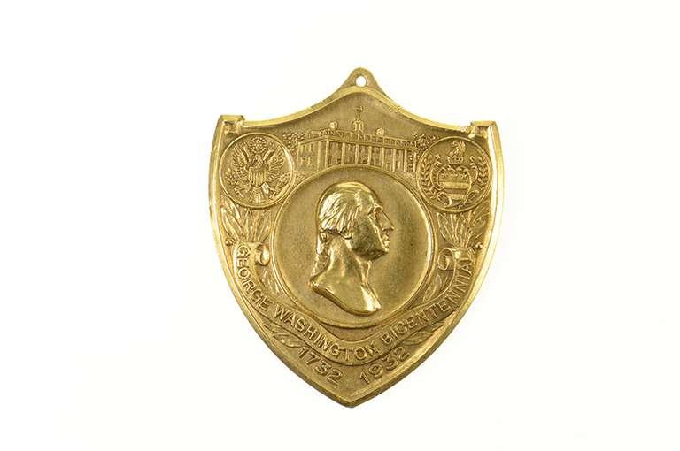14K Yellow Gold 1932 Congressional Bicentennial Medal Charm/Pendant