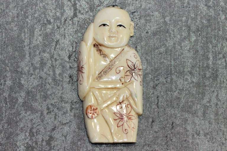 Natural Ivory Hand-Carved Man