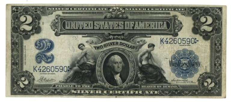 Nice VF 1899 Series Large Size $2 Silver Certificate