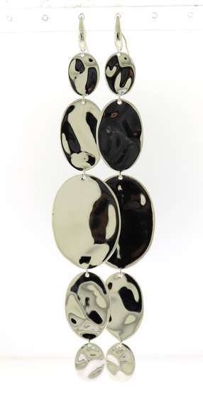 Trendy Sterling Silver Ippolita Classico Linear Oval Earrings