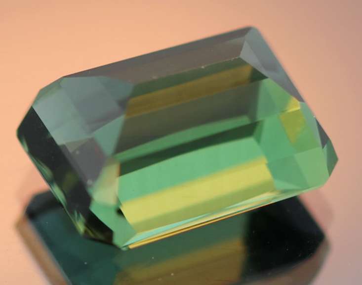 Ravishing 21.09ct tourmaline green Hydrothermal Amethyst