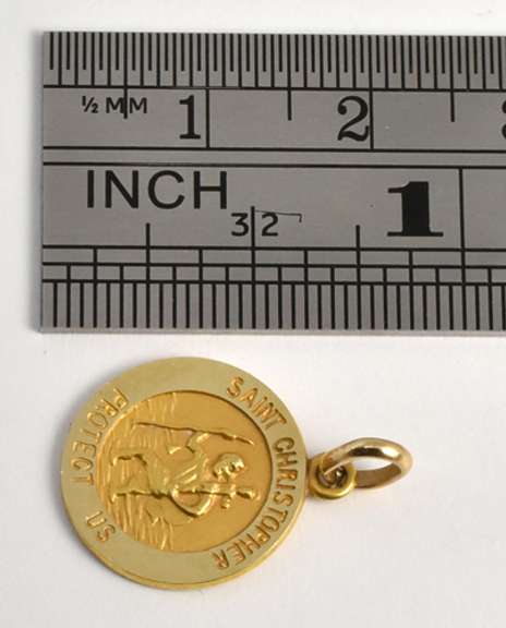 Popular 14k St. Christopher's Medal