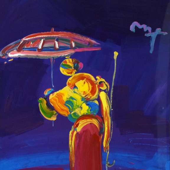 Umbrella Man with Cane by Peter Max