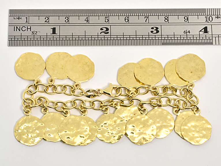 Charming Bracelet in Gilt Sterling Silver