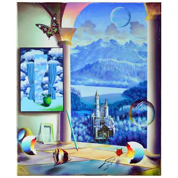 Castle Before the Mountains by Ferjo Original