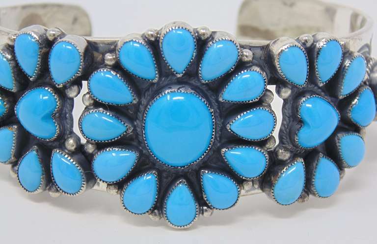 Sterling Silver Turquise Cuff Bracelet