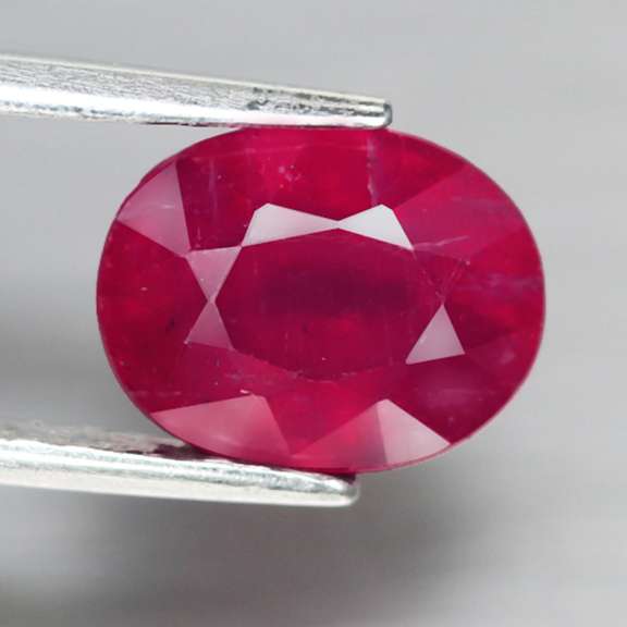 Vivid blood red 3.16ct Ruby from Madagascar